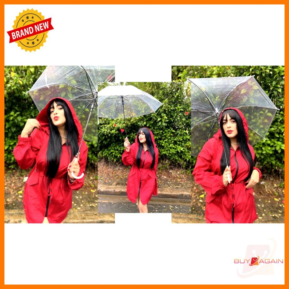Lightweight Rain Jacket Plus Size Long Hooded Wat… - image 7
